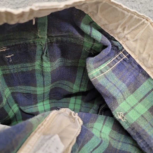 L.L.Bean Pants Womens 16 Tan Vintage Flannel Lined Pathfinder Straight Pockets - Picture 7 of 12